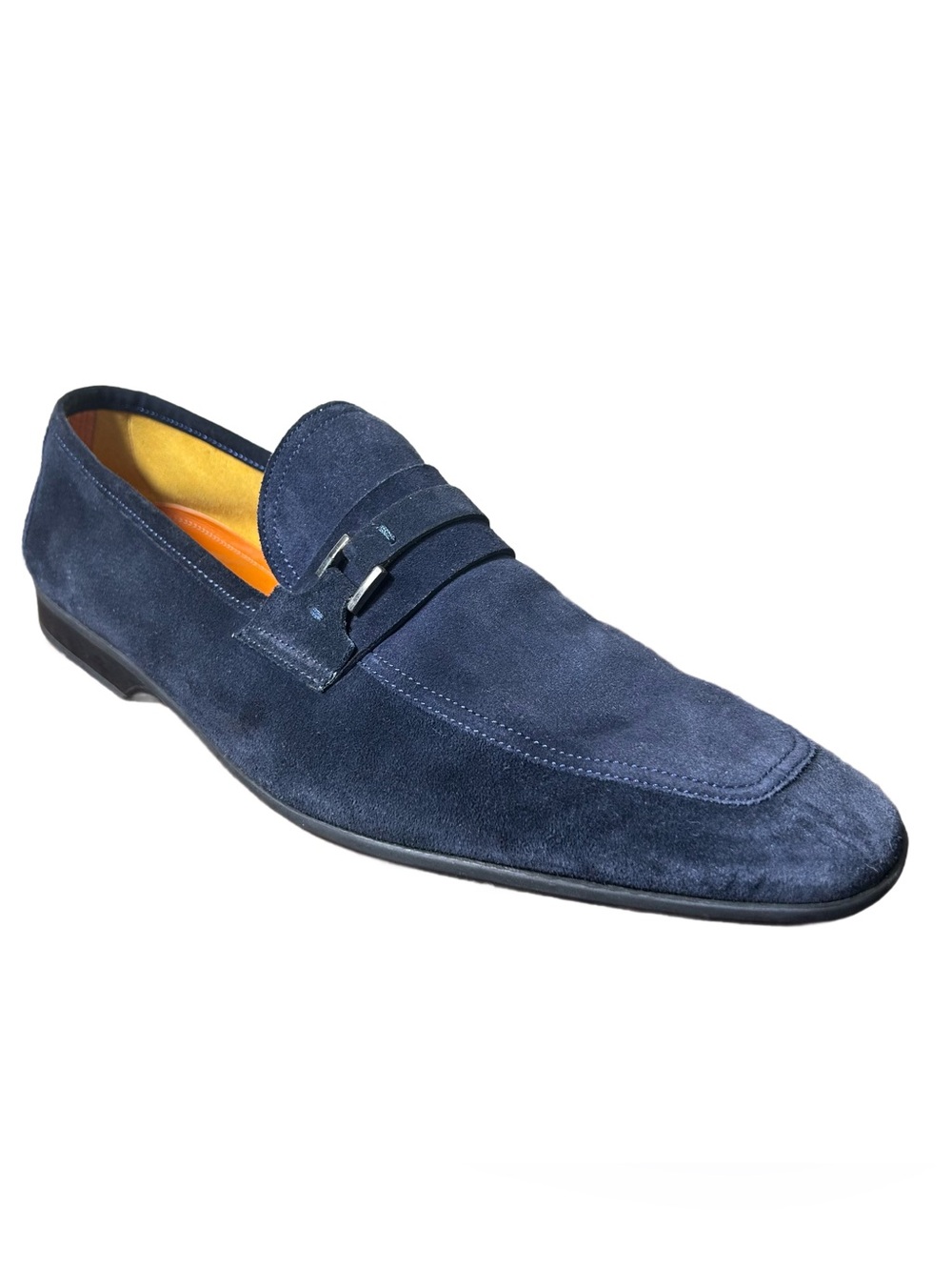 Magnanni Shoes Size 9.5 Men's Navy Suede Penny Made in Spain